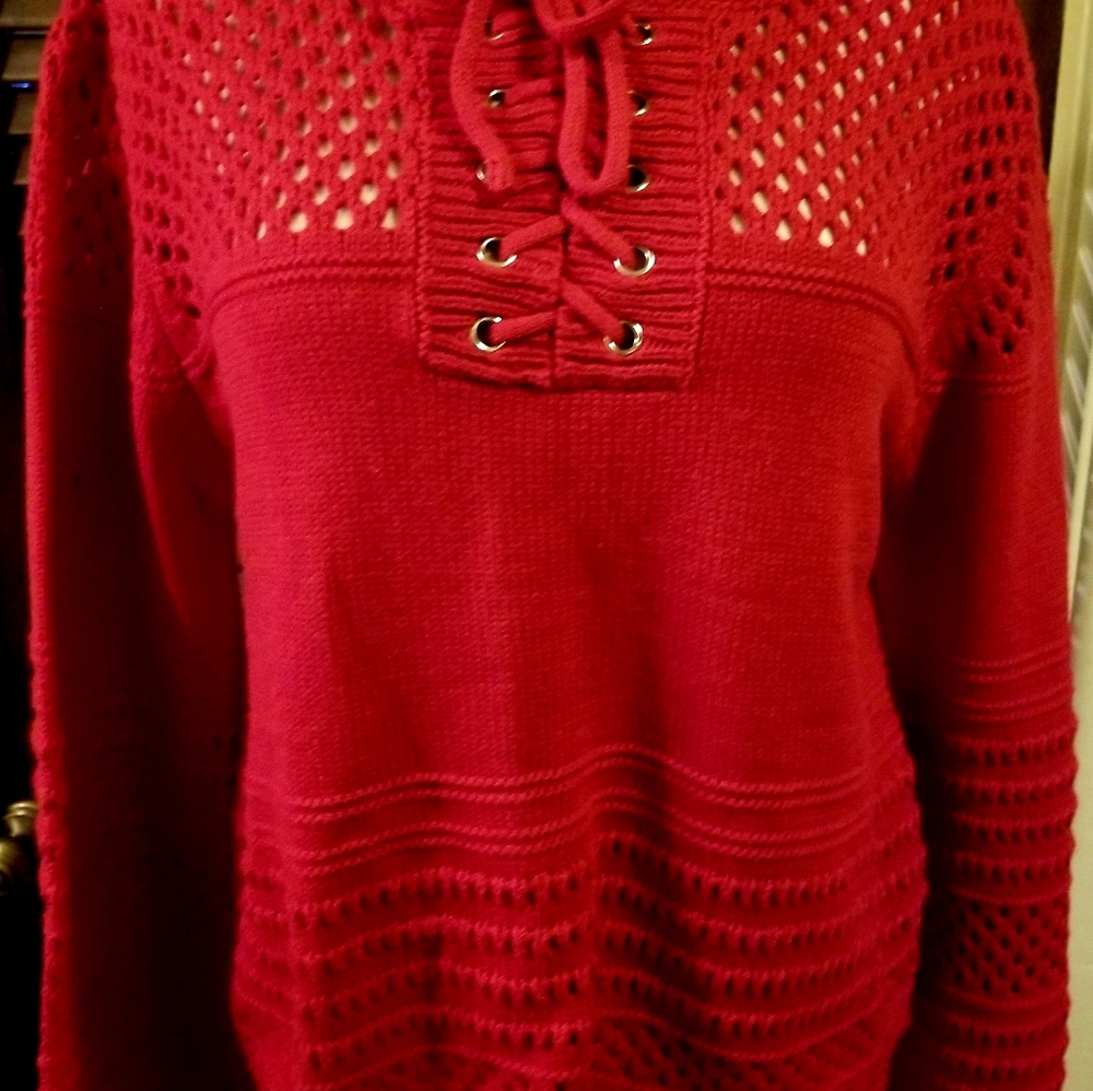Kate knitted sweater, size S/M, Red